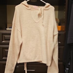 Pink Lily Cream Women's Hoodie